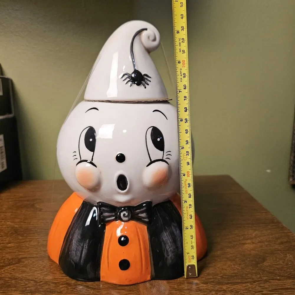 Johanna Parker Halloween GUS Ghost KOOKY SPOOKY Figural Cookie Jar NEW 2026